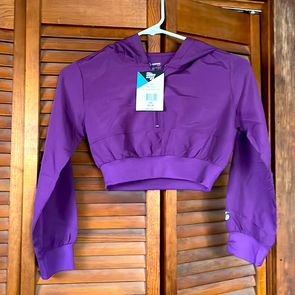 Brand newGirls small crop hooded top